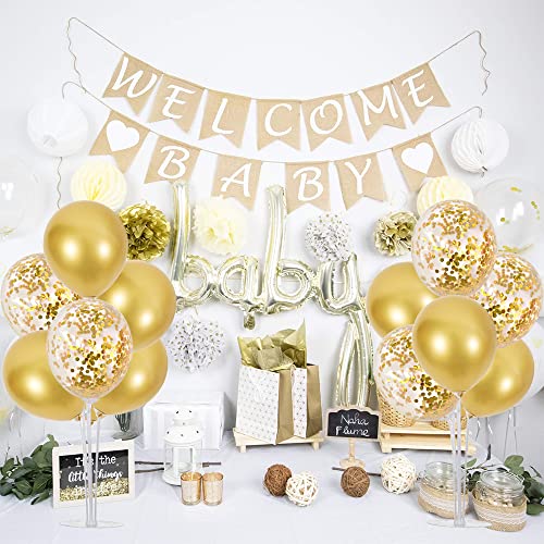 Image of TONIFUL 6 Set Gold Balloon Stand Balloon Centerpieces for Table Decorations