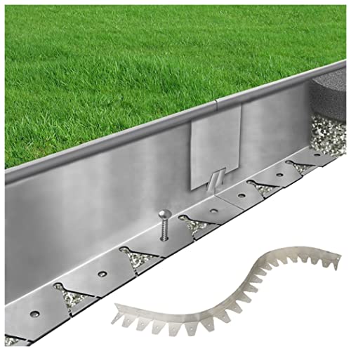 ZXNQ Bordures de Jardin Bordures Et Bordures De Jardin en Métal pour Pelouses Extérieures Plates-Bandes Path,pour Paysage de Jardin,Pelouse, Décoration de Jardin,100 * 50*Thickness 0.5mm,5m Cover