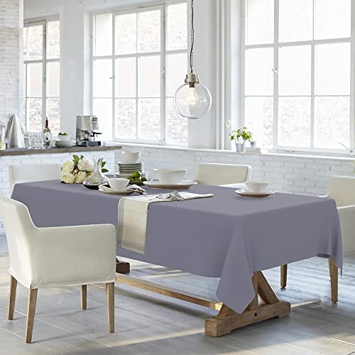 Table Cloth,Dark Gray Tablecloths,Disposable Plastic 54"X108"Table Cloths Plastic Table Cover Rectangle Table Cloths For Wedding Party Bbq Halloween Holiday Celebrations Decorations Tablecloth 2 Pack #TOP6