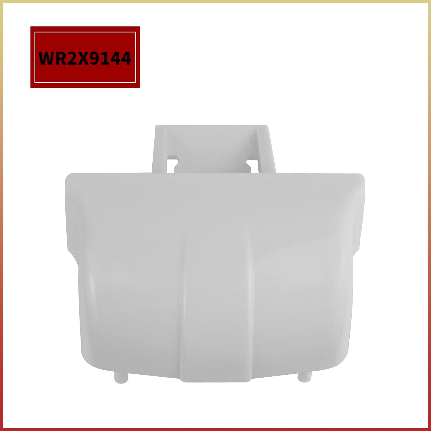 2 PCS WR2X9144 Refrigerator Shelf Retainer Bar Support End Cap Replacement part - Compatible With GE Fridge Replaces WR2X8776 PS299562 AP2060697 AH299562 EA299562