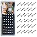 40Pcs Nose Ring Hoop Nose Stud Piercing Hoop Cartilage Tragus Ear Piercing SetNose Studs CZ Hoop Tragus Cartilage Nose Ring Nose Piercing Jewelry (White)