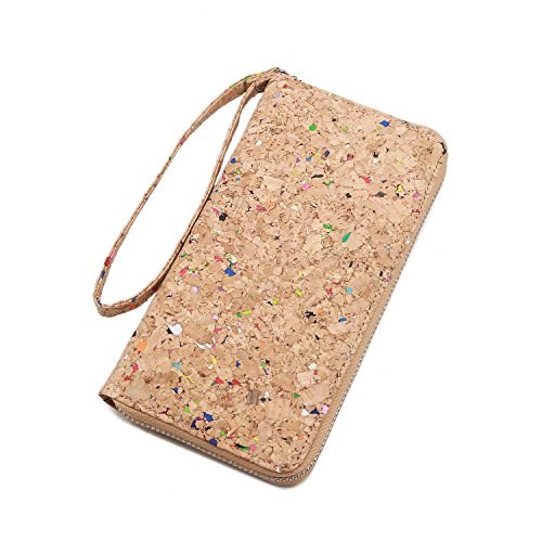 Lam Gallery Vegan Cork Wallets Purse Handbags For Womens Eco Friendly Cork Clutch Bag (Colorful) #TOP1