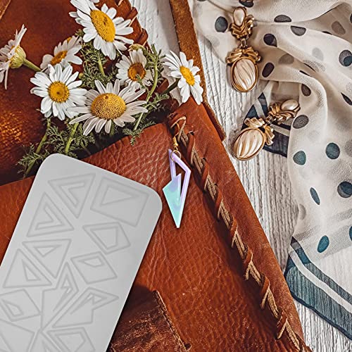 WINOMO Brinco de Diamante Brincos Triângulo Molde de Silicone Moldes DIY Artesanato Jóias Pingente F