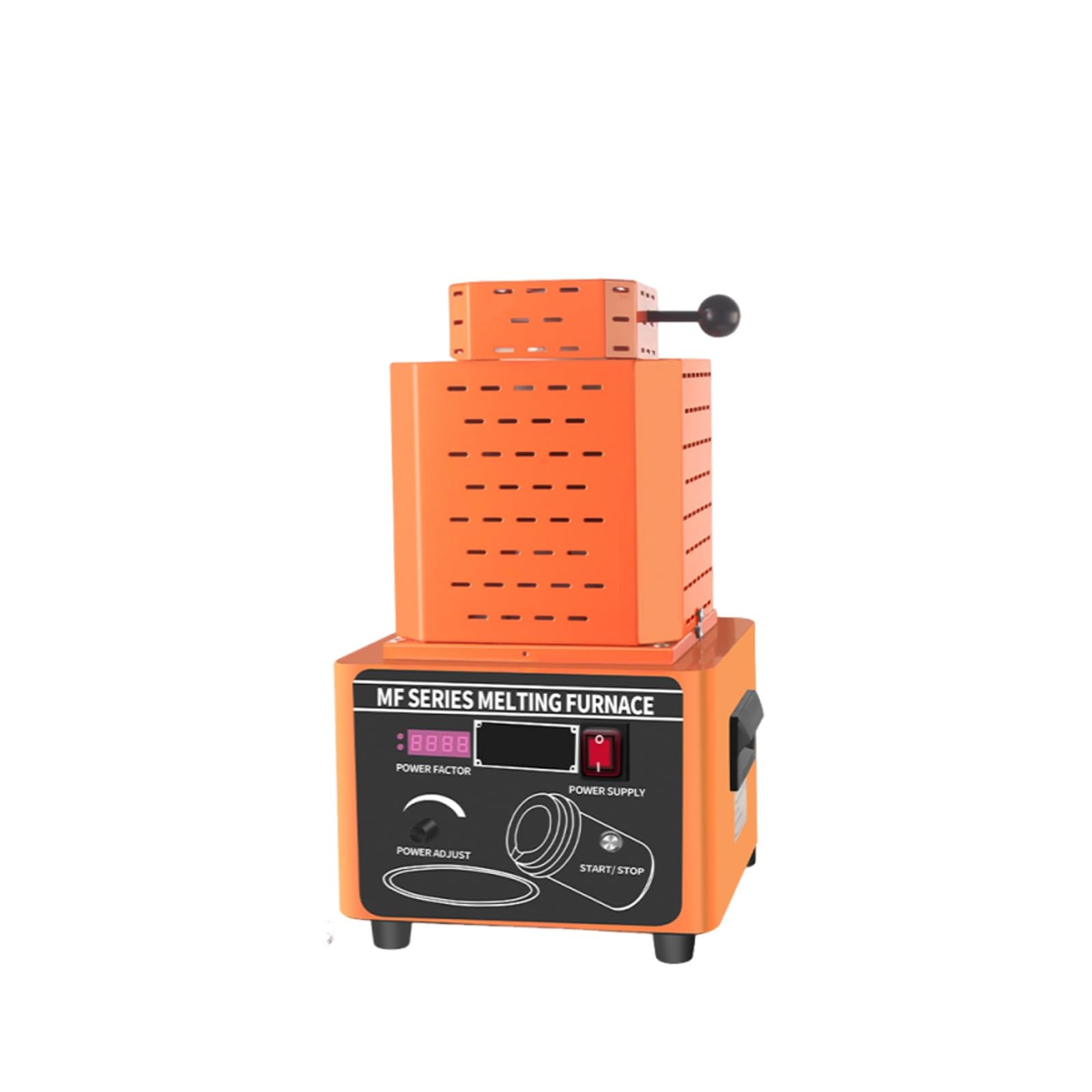 Macchina per La Fusione Digitale dei Metalli Forno di Fusione Alta Temperatura 5 KW, Forno per Fusione Gioielli, Fusione Rapida Oro E Metalli Preziosi,(Orange,3kg)