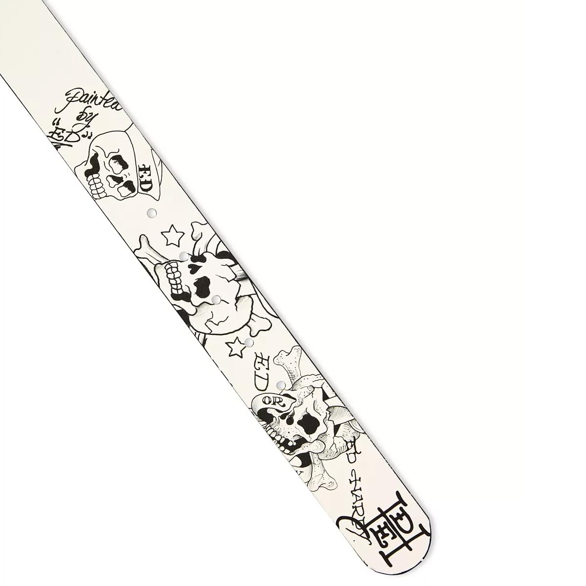 ED HARDY Herren 38 mm Koi & Totenkopf Print Graphic Twist Reversible Gürtel