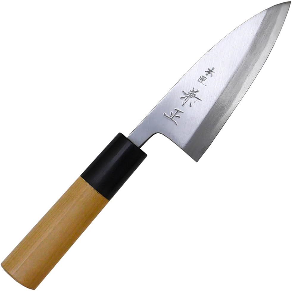 Kanetsune Ai-Deba 105mm With Buffalo Horn Bolster Magnolia wood handle G27