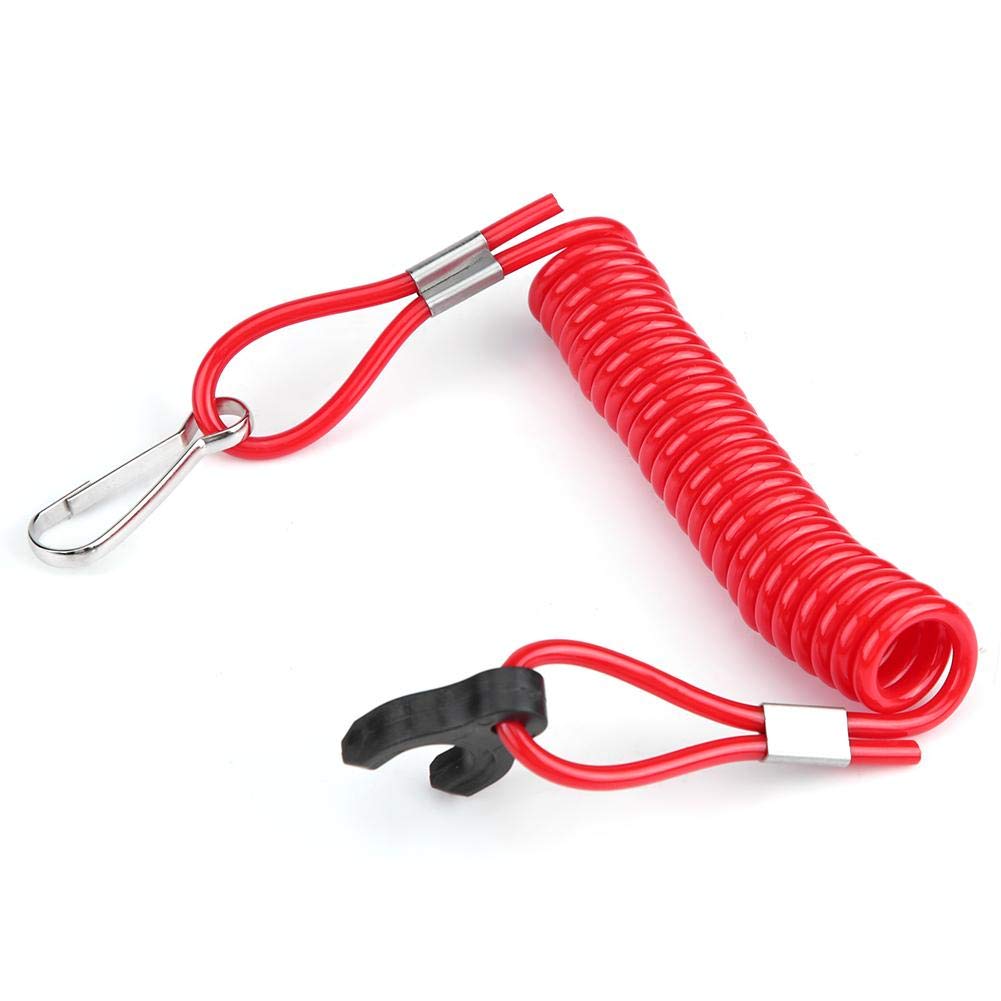 55 Inch Marine Safety Cord Boat Engine Safety Lanyard - 7-Key Kill Switch  Tether With High-Visibility Design | 55.12 Inch Marine-Grade Cord Outboard  Engine Kill Switch Tether