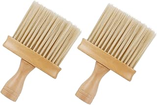 Garneck 2 Stück Auto Lüftungsschlitz Reinigungsbürste mit Robustem Holzgriff Weiche Faserborsten für Schonende Innenraumreinigung Kompakt und Langlebig für Autopflege und Detailreinigung