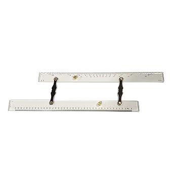 Professional Parallel Ruler for Marine Navigation 450mm / 17.72Inch Architect Drafting with Clearly Scale High Accuracy Parallel