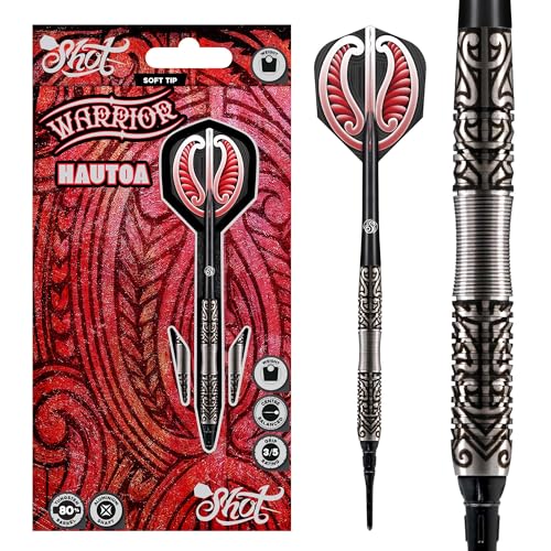 Shot! Warrior Hautoa 80% Soft Tip fléchettes 18g pour cible électronique