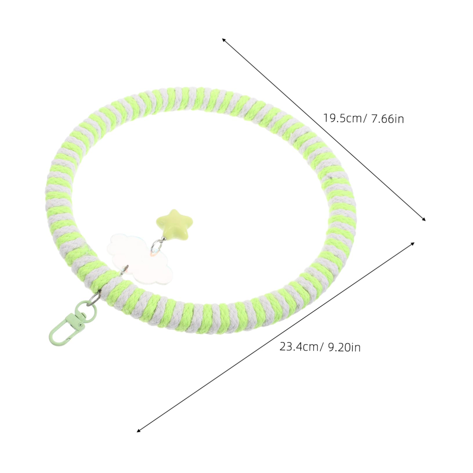 COLLBATH Hanging Bird Swing Perch for Parrots Chewing and Climbing Accessories Multifunctional Design for Mental Stimulation Easy Installation Bird Cages