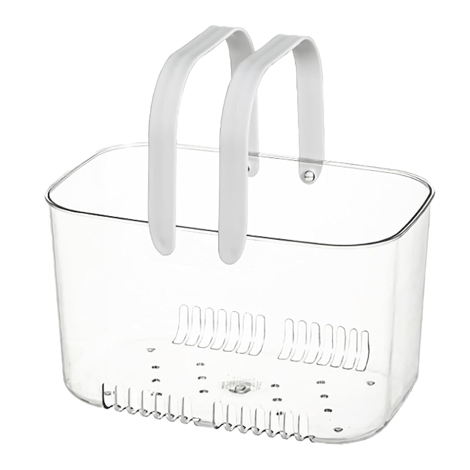 Clear Shower Caddy Organizer Cute Simple Design Large Capacity Portable Basket Bath Shower Caddy for Toiletries Storage PET