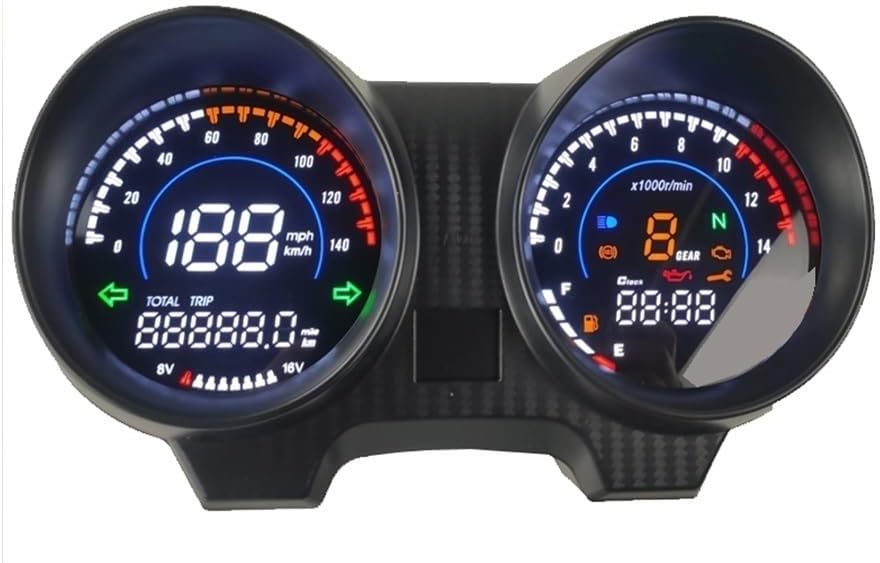 Speedometer Odometer 2023 Digital Motorcycle Speedometer Instrument RPM Gear Clock for Titan 150 CG150 for Fan150