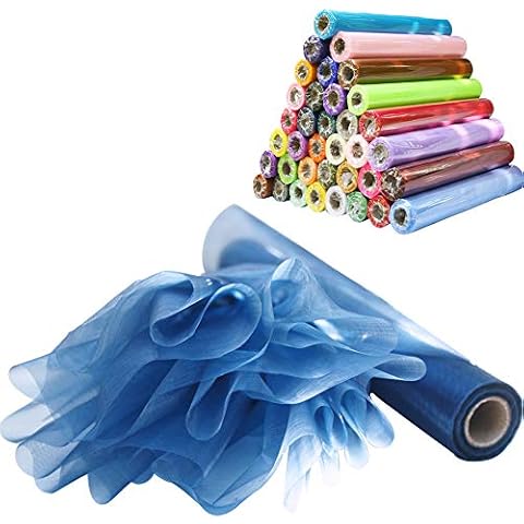 Time to Sparkle Navy Blue Organza Roll Cover