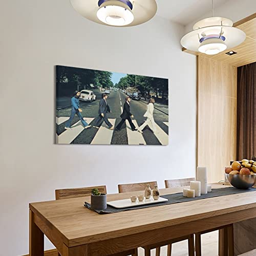 The Beatles Art Group Poster décoratif sur toile pour chambre à coucher 60 x 90 cm - Les Beatles, Paul McCartney, John Lennon, RIngo Starr, George Harrison The Beatles Art Group Poster décoratif sur toile pour chambre à coucher 60 x 90 cm – Image 4