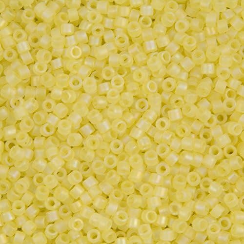 Matte Transparent Yellow AB 11° Delica #DB0854