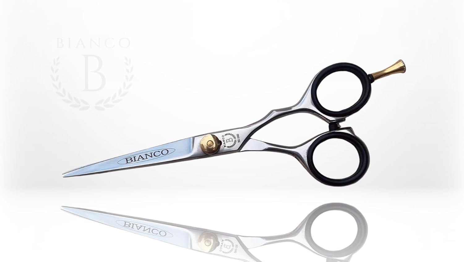 Bianco Instruments 6" Hairdressing Shears with Removable Pinkey Rest - Stainless Steel, Made in the USA - Ideal for Various Techniques