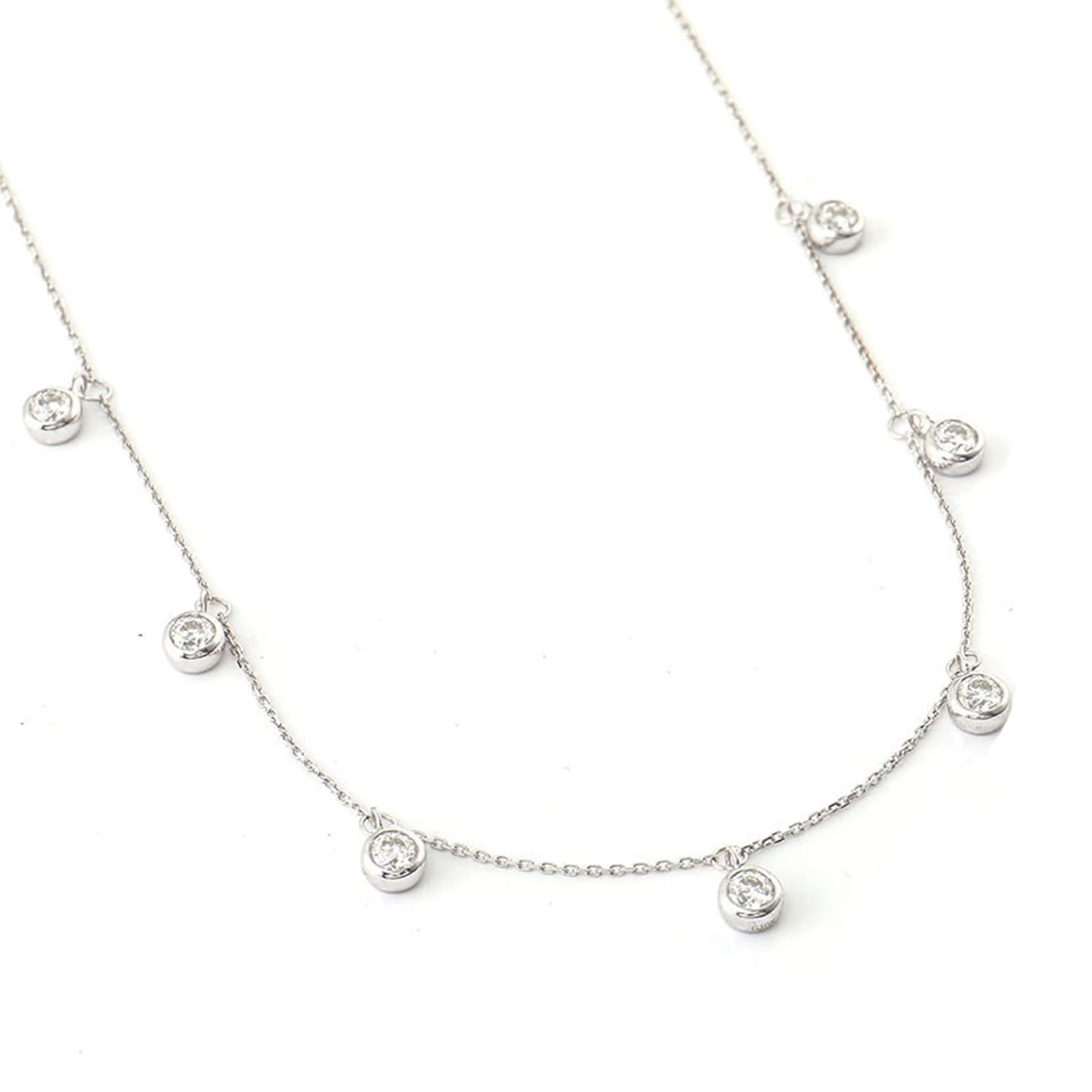 9K/14K/18K Gold Halskette für Frauen Mädchen, Moissanit Edelstein Anhänger Halskette Schmuck Kettenlänge 18 Zoll
