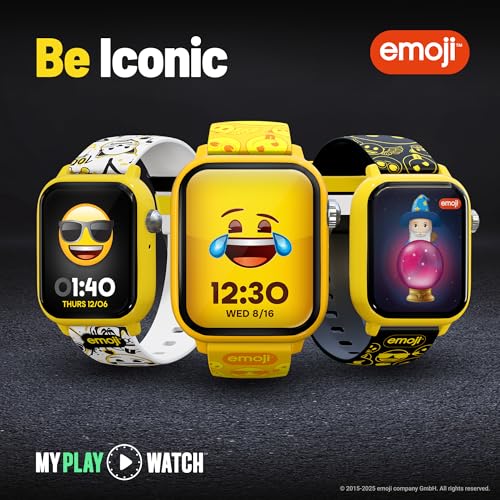 Image of Emoji, All-Ages Gaming Smart Watch, No Wi-Fi or Bluetooth, Built-in Emoji Merge! & Ask Emoji, Fitness Tracker, 100+ Customizable Watch Face Combinations, Water Resistant | No Wi-Fi or Bluetooth, Built-in Emoji Merge! & Ask Emoji, Fitness Tracker, 100+ Customizable Watch Face Combinations
