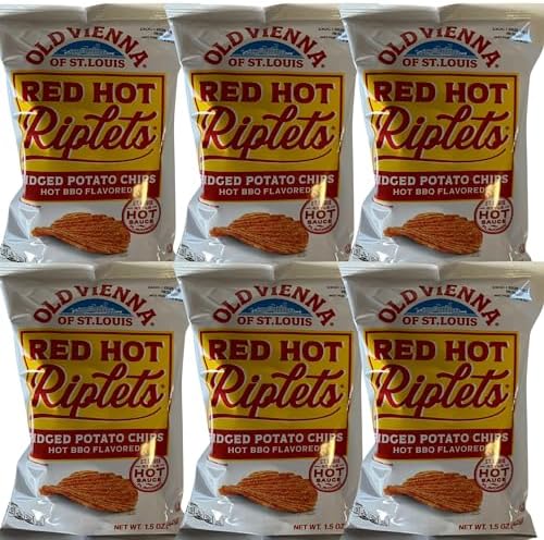Amazon.com: Old Vienna of St. Louis - Red Hot Riplets - Hot BBQ ...
