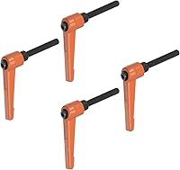 Vista 1 de HARFINGTON 4 manijas de palanca de sujeción ajustables M6 x 1.575 in, perillas de tornillo de rosca macho con bloqueo de tornillo giratorio