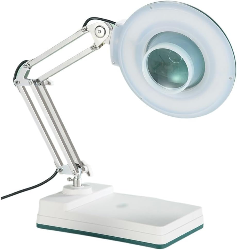 Desktop Magnifying Glass with LED Light Desktop Reading Bracket Maintenance Magnifying Glass