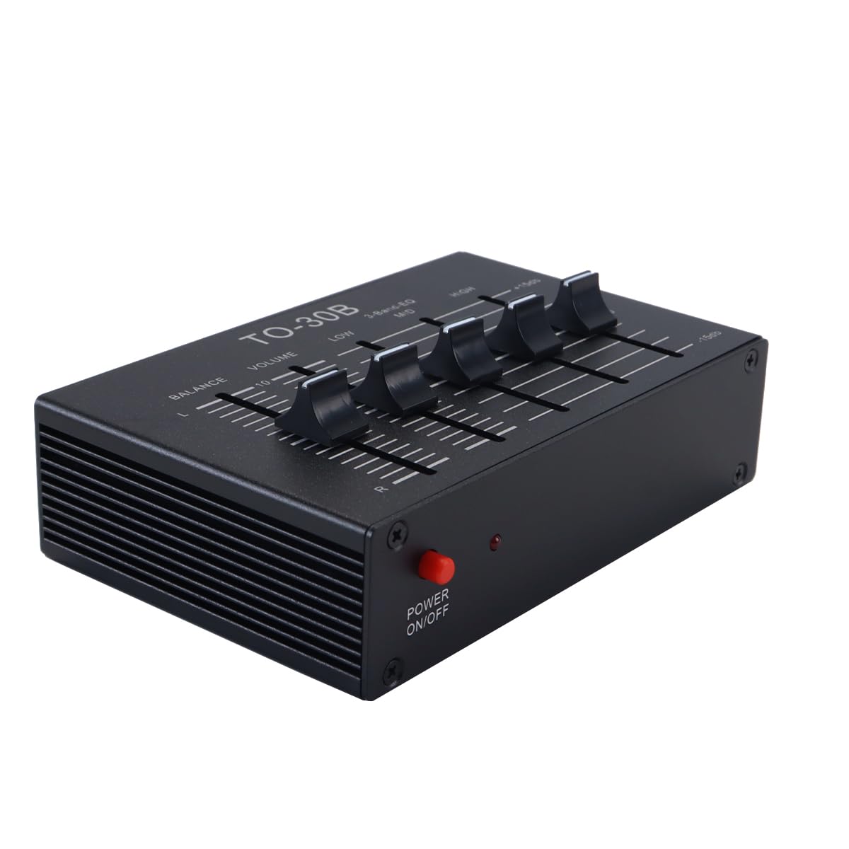 Riven Préamplificateur stéréo égaliseur avec réglage de balance 3 bandes, contrôle du volume, circuit HIFI NE5532, pour appareils électroniques et haut-parleurs