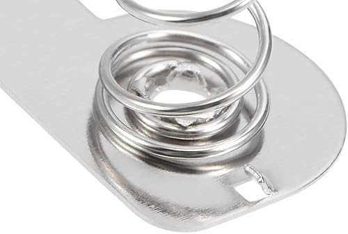 Miniatura 3 de uxcell 50 piezas AA batería negativa a positiva conversión resorte contacto niquelado placa 1.043 inx0.472 in