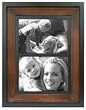 MCS Two-Tone 9.8x12.8 Inch Wood Wall Frame with Two 5x7 Inch Openings (45492)