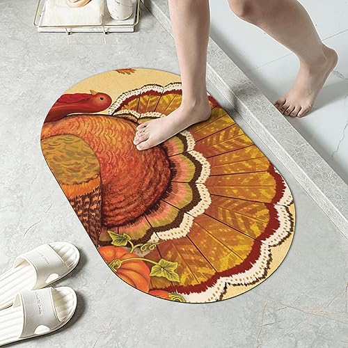 Tapis de bain douche antidérapant terre de diatomée jardin VACSAX