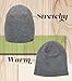 Lee Brand Unisex Cozy Wide Cuff Knit Fashion Beanie (Grey)