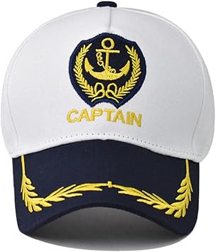 Captain Hat Skipper Boat Baseball Cap Airship Nautical Sailor Navy Hat