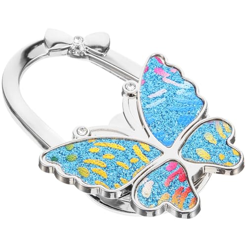 UPKOCH Butterfly Purse Table Hook Handbag Holder Portable Bag Hanger for Women Office Desk Purse Hook Foldable Fashionable Bag Holder