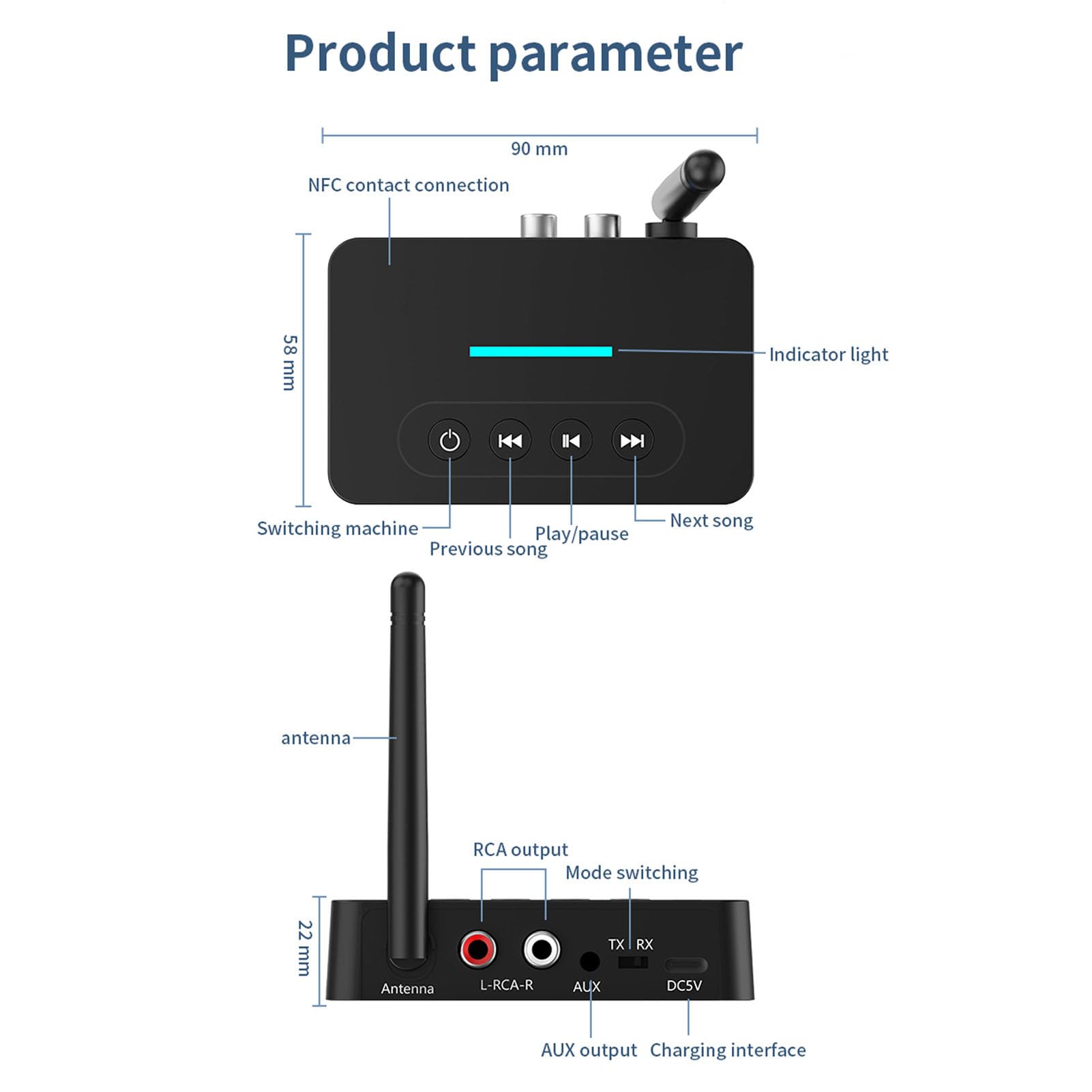 M16PRO Bluetooth Rx Tx 5.1 Audio Adapter Speler Digitale Glasvezel Naar Analoge Microfoon Zingen U-Disk Tf 3.5 Aux