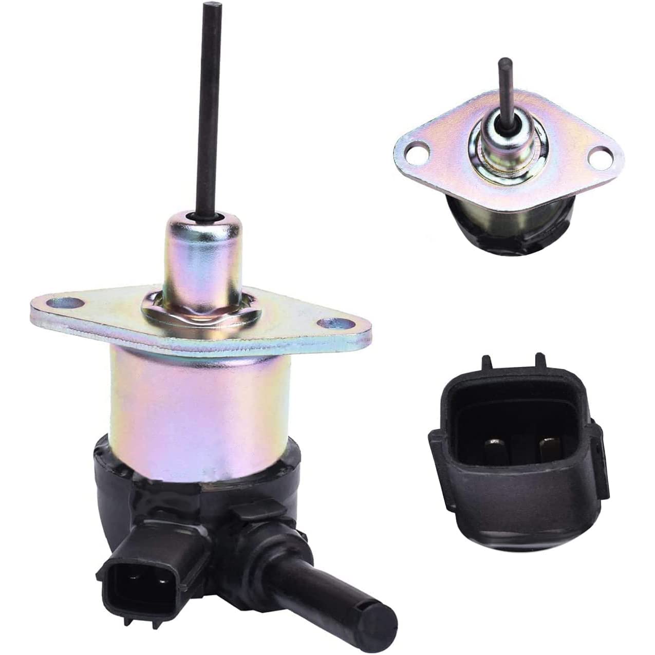 Fuel Shut Off Solenoid 1A021-60010 Compatible With Kubota Tractors & Bobcat Skid Steers (V2003, D1503 Engines, 12V) - View #8
