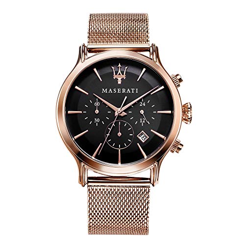 Preisvergleich Produktbild Herrenuhr, Kollektion Epoca, Quarzuhrwerk, Stoppuhr, aus Edelstahl und Roségold-PVD - R8873618005