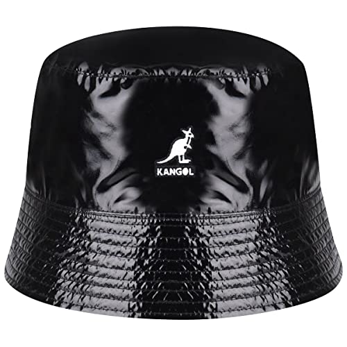 Kangol Rave Sport Bucket Wendehut Stoffhut Fischerhut Damen/Herren - mit Futter Sommer Frühling-Sommer - M (56-57 cm) schwarz