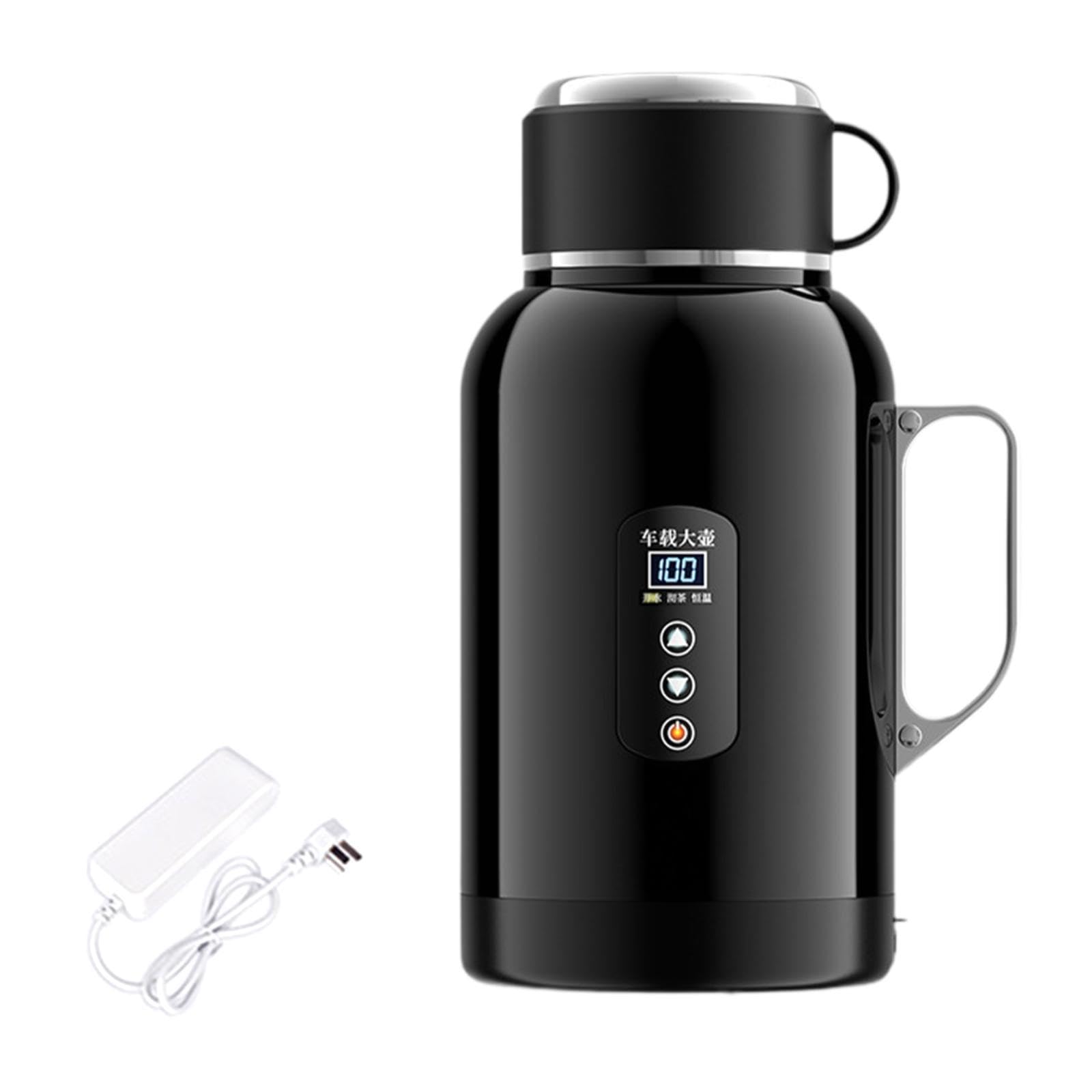 Car Electric Kettle 12/24V Heated Travel Mug Water Heat | Car Electric Kettle 12/24V Heated Travel Mug Water Heater Truck Boiler without Base Stainless Steel-image-43
