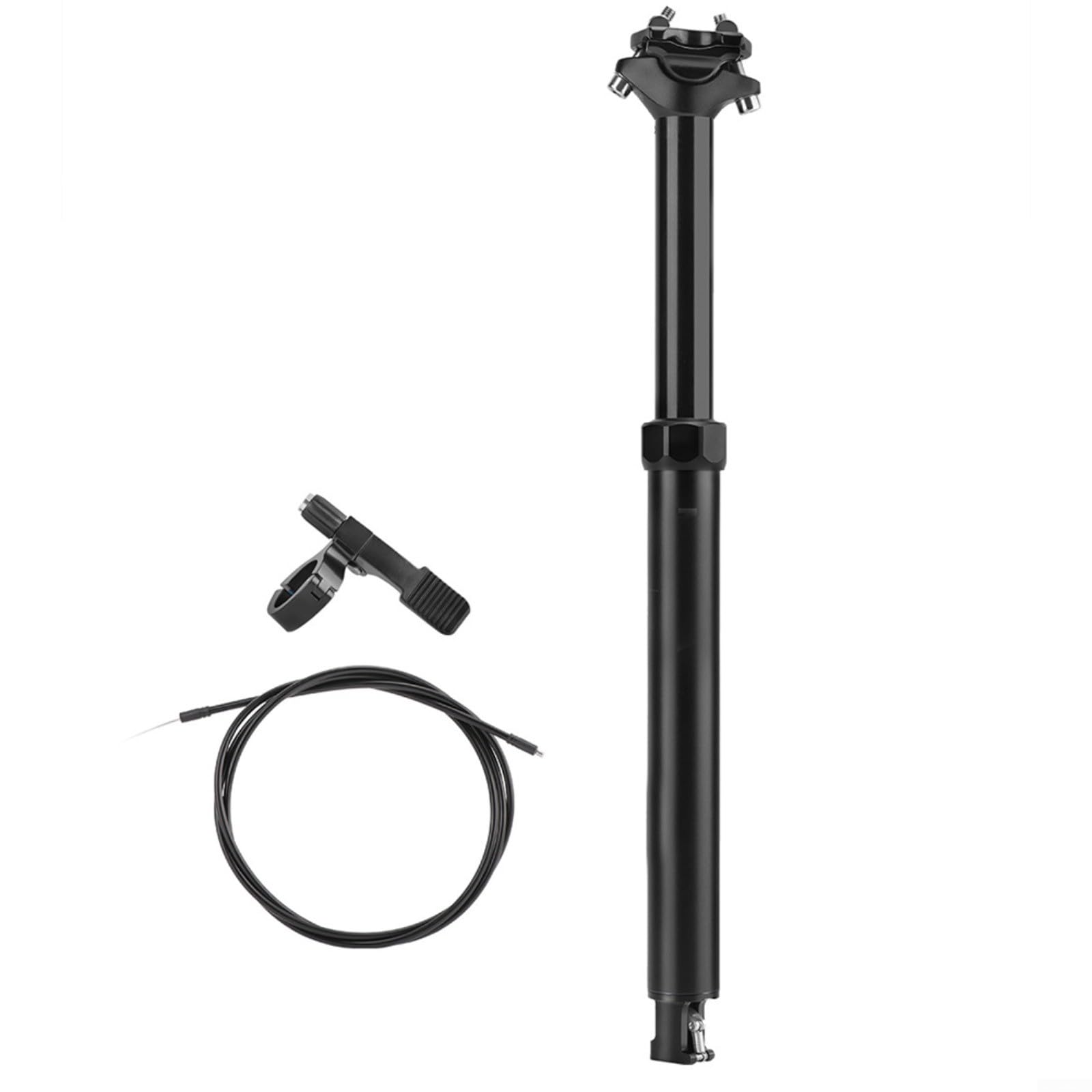 RichVibe Tige de selle télescopique de vélo de montagne avec dérailleur intégré 30,9 mm Commande à distance Tige de selle pour vélo Composant de bicyclette