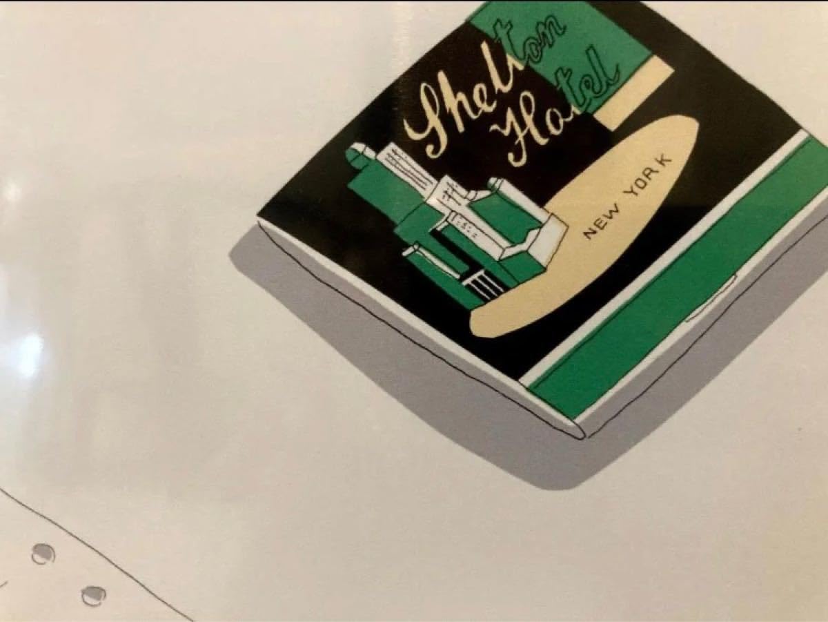 安西水丸　額入りポスター　マッチとピーナッツ Amazon.co.jp: 安西水丸 額入りポスター マッチとピーナッツ