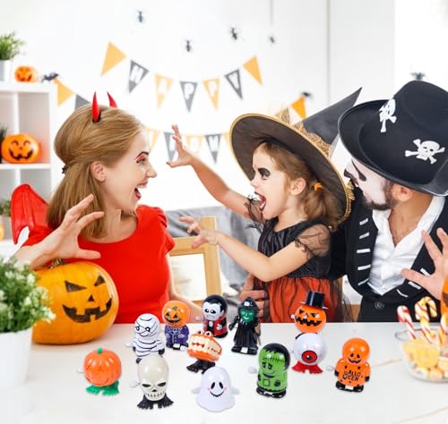 image for Eunhdet 12 Pcs Halloween Wind Up Toys for Kids, Wind Up Toys Bulk for 