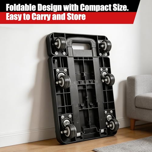 Carretilla plegable portátil de 6 ruedas resistente miniatura 6