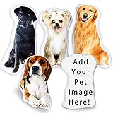 DEABOLAR Custom Pet Pillow, Personalized Shaped Pillow with Pet/Picture/People and Others for Distinct Gift, Thanksgiving, Christmas, Valentine's Day, Halloween.(16inches)