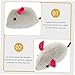 BESPORTBLE 6pcs Interactive Cat Chew Toys Plush Mouse Design for Kittens Soft and Comfortable Teething Toys for Indoor Play and Entertainment for Cat