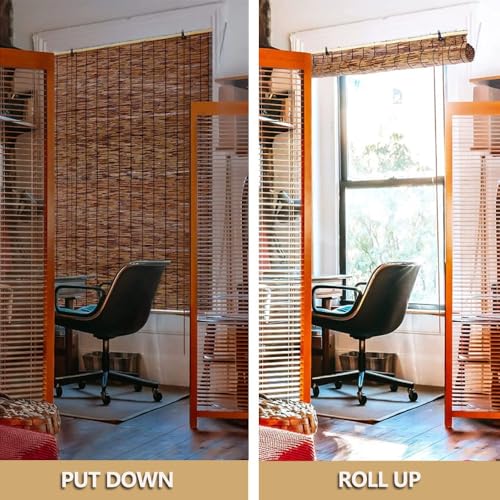 Store enrouleur extérieur bambou naturel résistant pour balcon 90 x 150 - 5