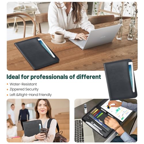 Classeur de portfolio à fermeture éclair pour sécuriser vos notes de conférence