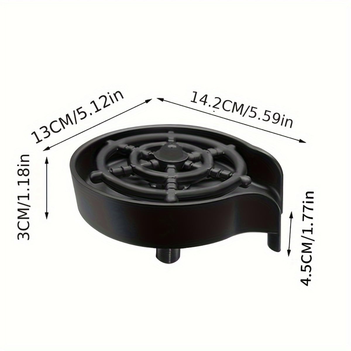 1pc High-Pressure Automatic Pressing Cup Washer for Home Use, Stainless Steel, No Cleaning Required, Perfect for Coffee Shops, Kitchen Sink, Water Dispenser, Coffee Shop Equipment
