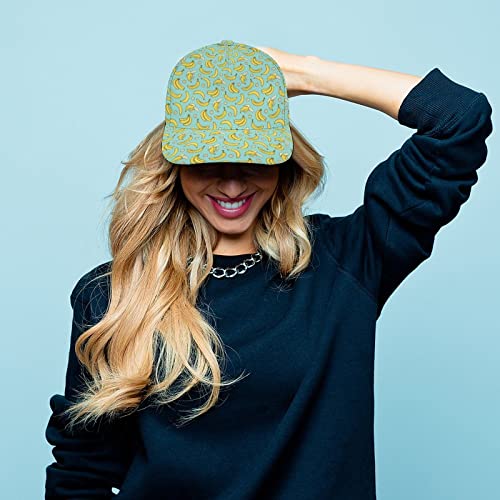Xiuxin Baseball Caps Bananas Summer Fruits On Green Dad Hats Adjustable Sport Casual For Women Men Hat #TOP6