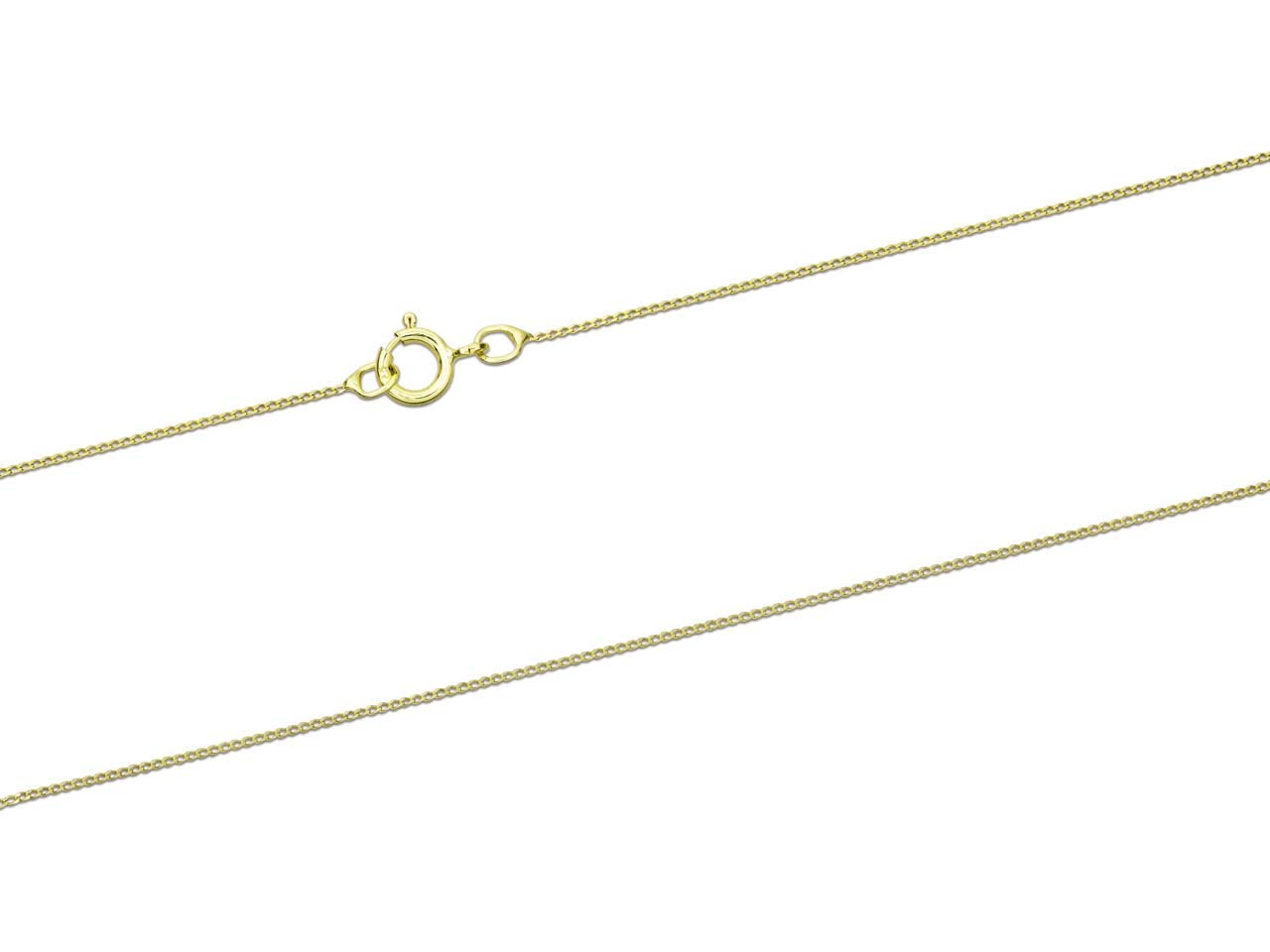Cadena de oro macizo de 9 quilates de 0,5 mm y corte de diamante de alta gama 5
