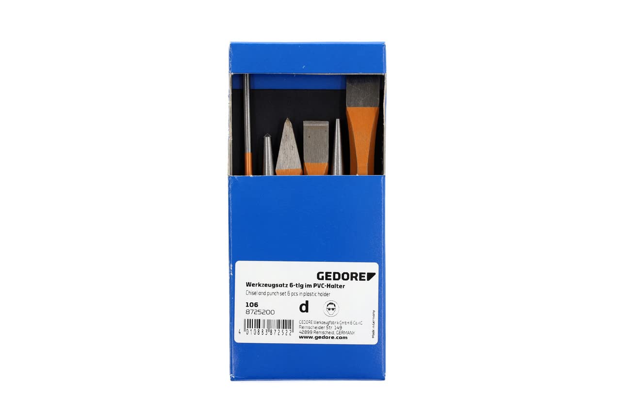 GEDORE-8725200 106 Chisel and Punch Set 6 pcs in Plastic Holder